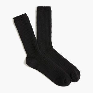 J. Crew Women's Trouser Socks - Black - BN593 - One Size - NWT